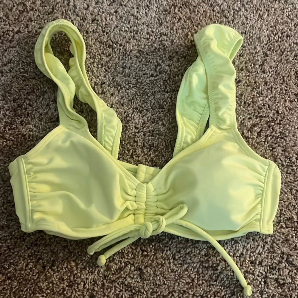 Yellow bikini top!